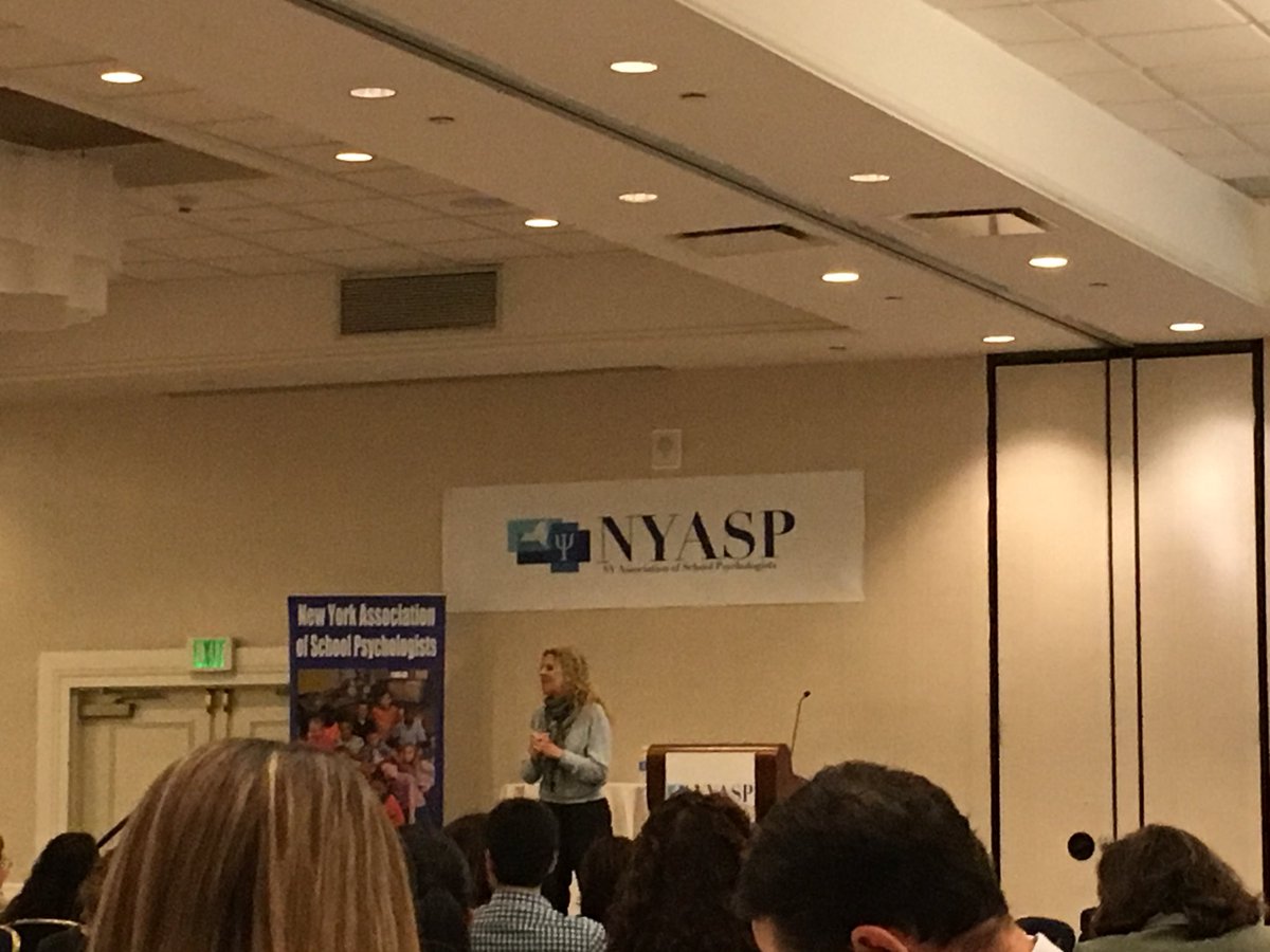 Greenacrespsych's tweet photo. Kicking off the NYASP 2017 Conference with our keynote speaker Jeanette Mare of Ben’s Bells Project #NYASP2017 https://t.co/oNolVVvy40