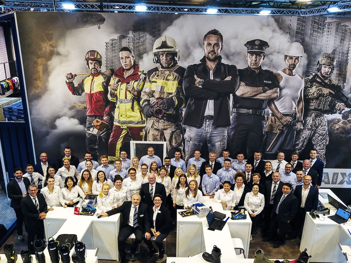 Greetings from the HAIX exhibition team! Visit us in Hall 5 at booth 11c. We are looking forward to your visit. #HAIXWEAR #BeAHero #HAIX