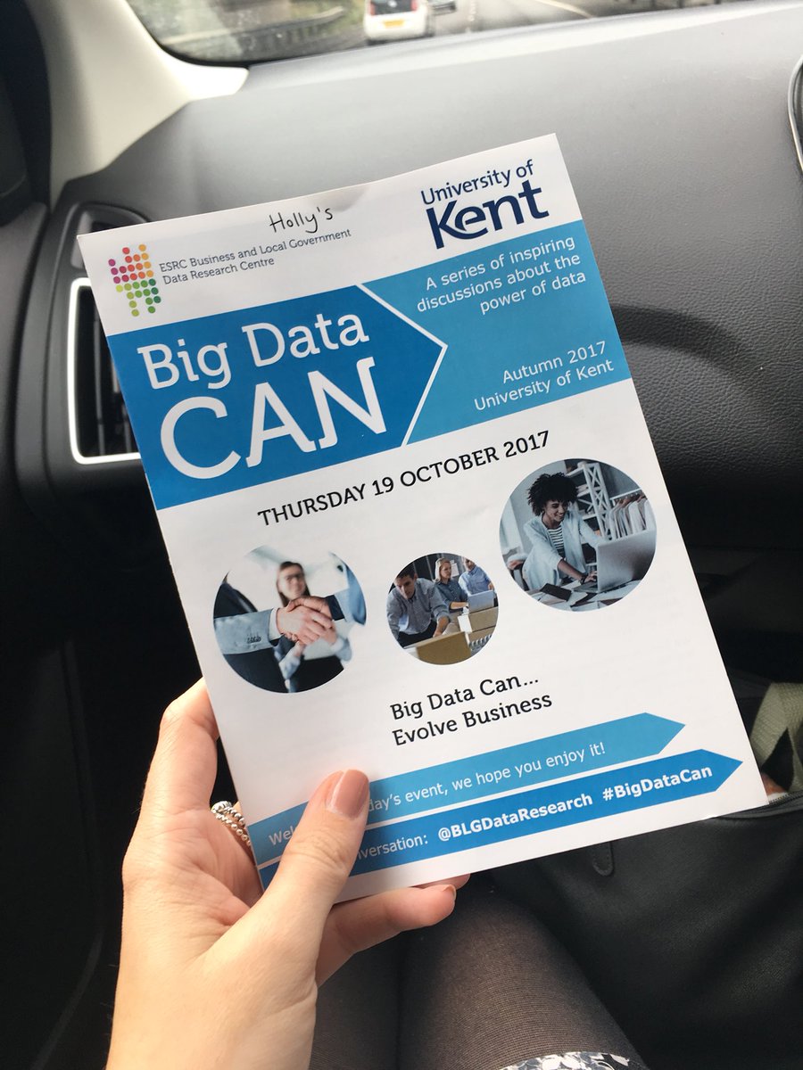BLGDataResearch's tweet photo. Today’s the day! On our way to @UniKent #Medway Campus for our 2nd #BigDataCan event. It will explore how #BigData can #Evolve #Business https://t.co/ZhKXMEwYmt