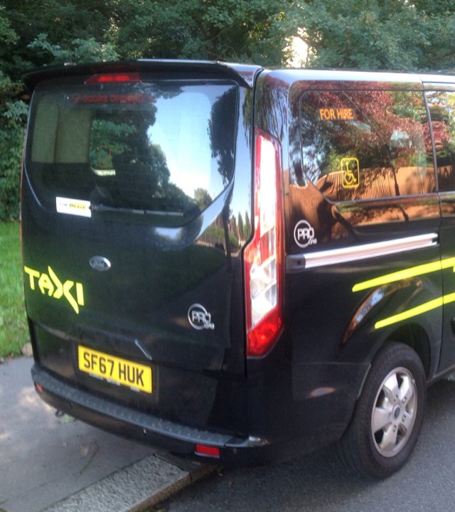 cabdirect's tweet photo. Here is a nice, low mileage Shadow Black Ford ProCab demo for £32,495. An eye-catching high spec hackney taxi.  https://t.co/lnrGhzl9Jf https://t.co/UJYkC0MD27