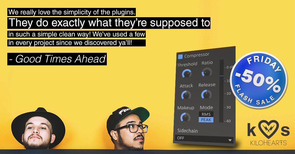 Kilohearts Friday Flash Sale Compressor 50 OFF Today Only