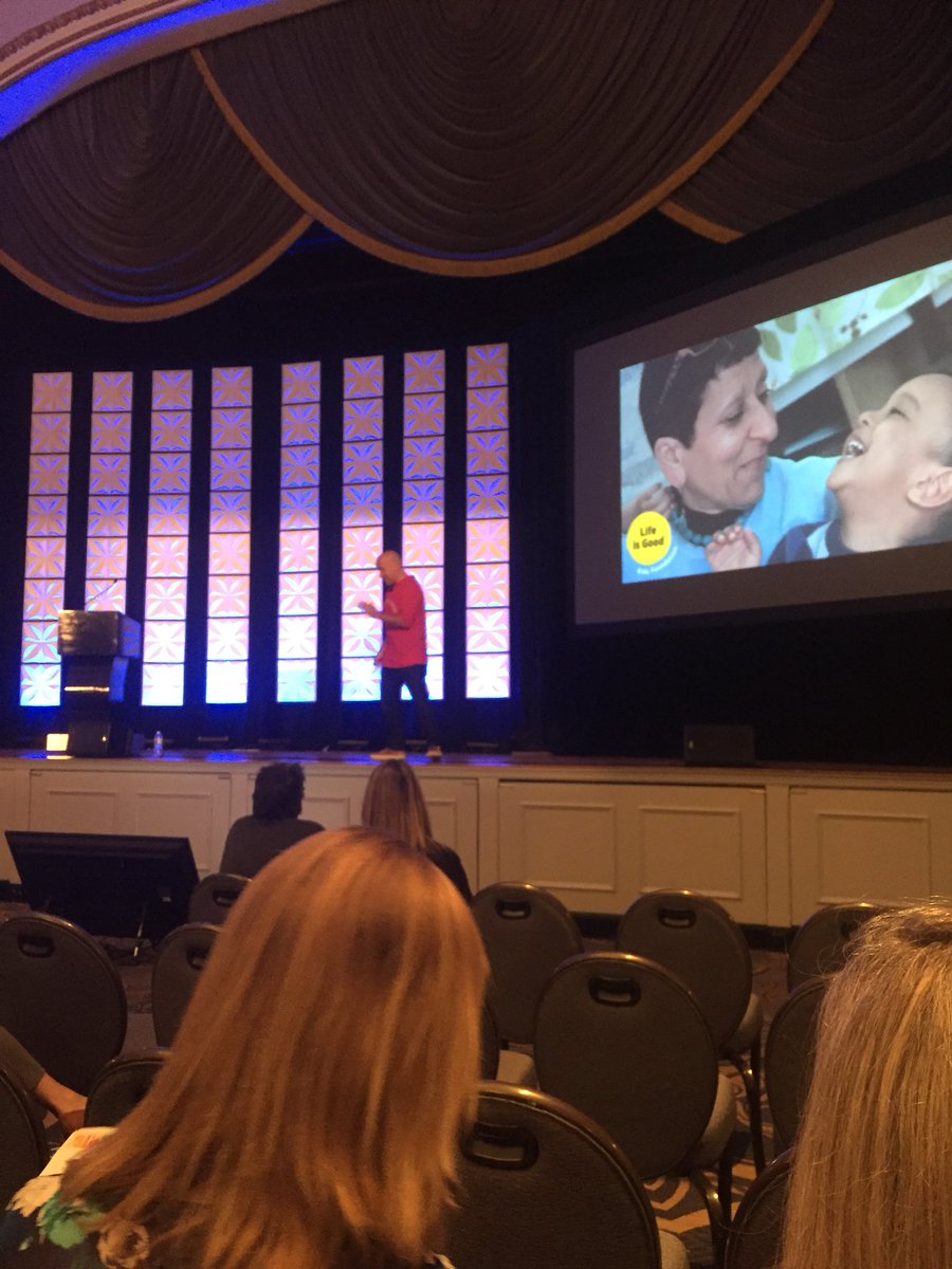 FisherFrancene's tweet photo. #erblearn keynote. The Power of Optimism. With @kwyernerd great stuff. So timely! https://t.co/20GEGBnuw8
