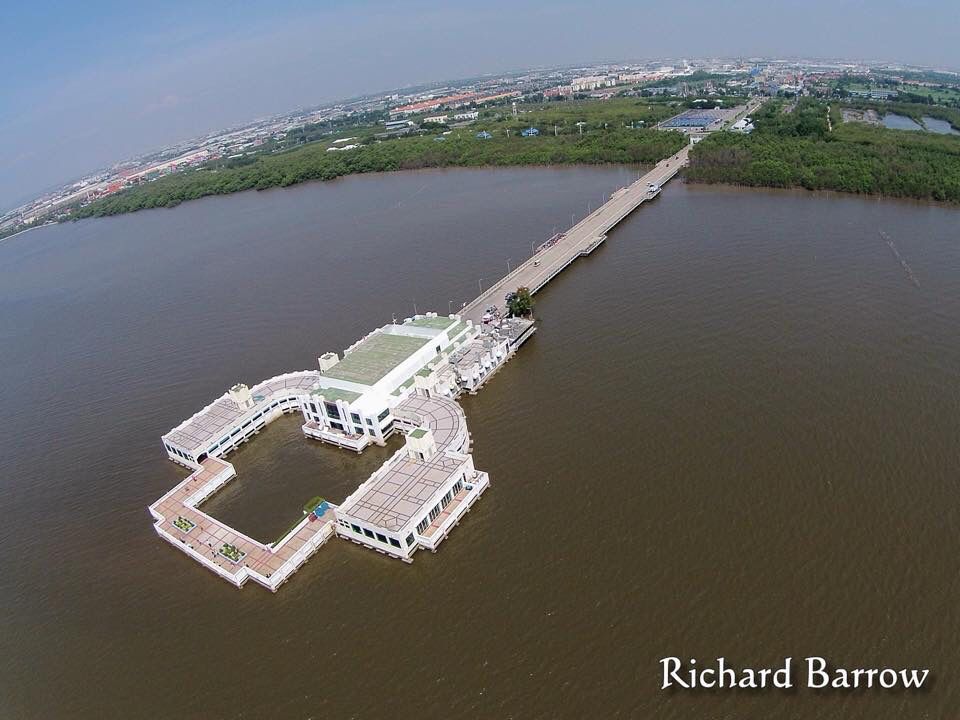 Drone photo of Bang Pu Seaside Resort (สถานตากอากาศบางปู) in Samut Prakan. Not too far from #Bangkok