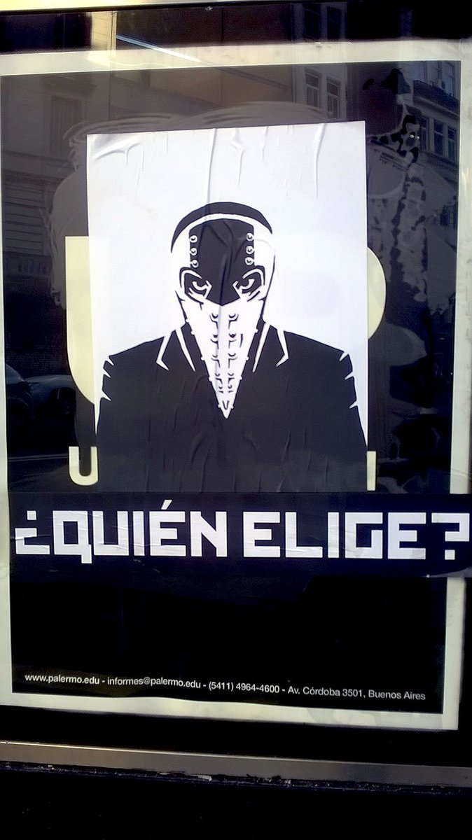 rhami_ro's tweet photo. Near the elections, in Buenos Aires appeared these posters that ask "Who chooses?", but I automatically thought of Priest 😬@DominumPupa https://t.co/wapwpI9jLV