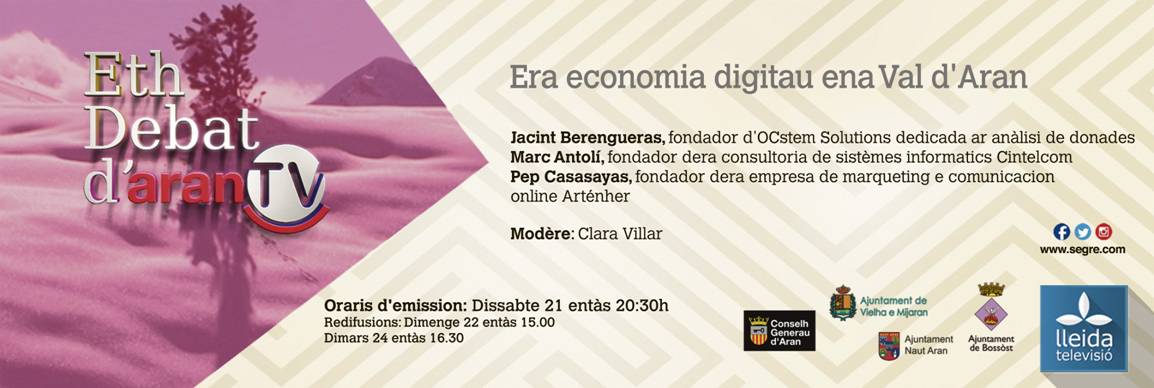LleidaTV's tweet image. Era economia digitau ena Val d'Aran #EthDebatdAran @OcSTEMSolutions Cintelcom @artenher