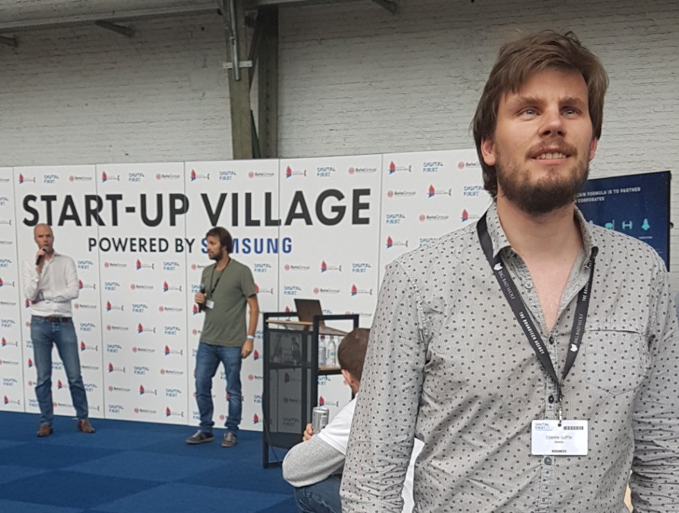 Needlestrategy's tweet photo. Our economist @etgoffin is at #DigitalFirst2017 to meet young entrepreneurs and discover the latest innovations !!! https://t.co/JToPlZVIfA
