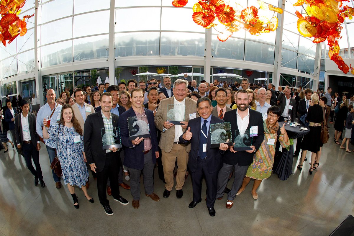 SeawebSummit's tweet photo. #tbt to #swss17 in Seattle and the Seafood Champion Awards at Chihuly Garden and Glass! Ready for #swss18 in Barcelona? https://t.co/CCgXYNAj6n