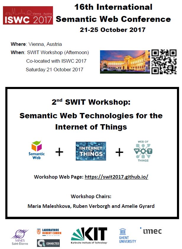 AmelieGyrard's tweet photo. #WORKSHOP
#Semantic #Web #Interoperability #Internet and #ISWC2017 @iswc2017
Saturday 21st October @ConnectIntellig @LabHubertCurien https://t.co/irNSWzWS2O