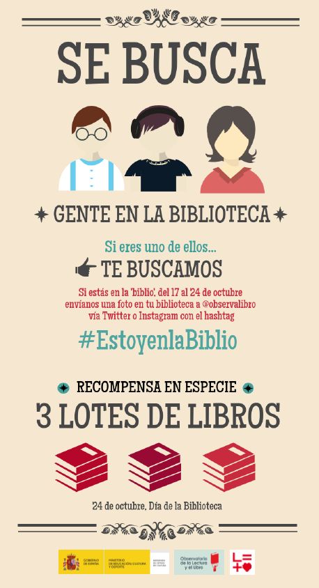 biblimendavia's tweet photo. Estamos participando en la campaña #EstoyEnLaBiblio de @observalibro 
¿Quieres participar? ¡¡Ven ...anímate!! https://t.co/nKOmvLnIVm