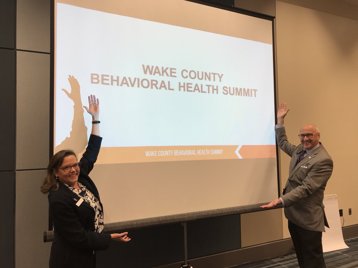 TFSNC's tweet photo. Here at Wake County Behavioral Health Summit. Ready to learn and support our community’s mental health needs #WakeBHsummit https://t.co/eVHAVbydqr