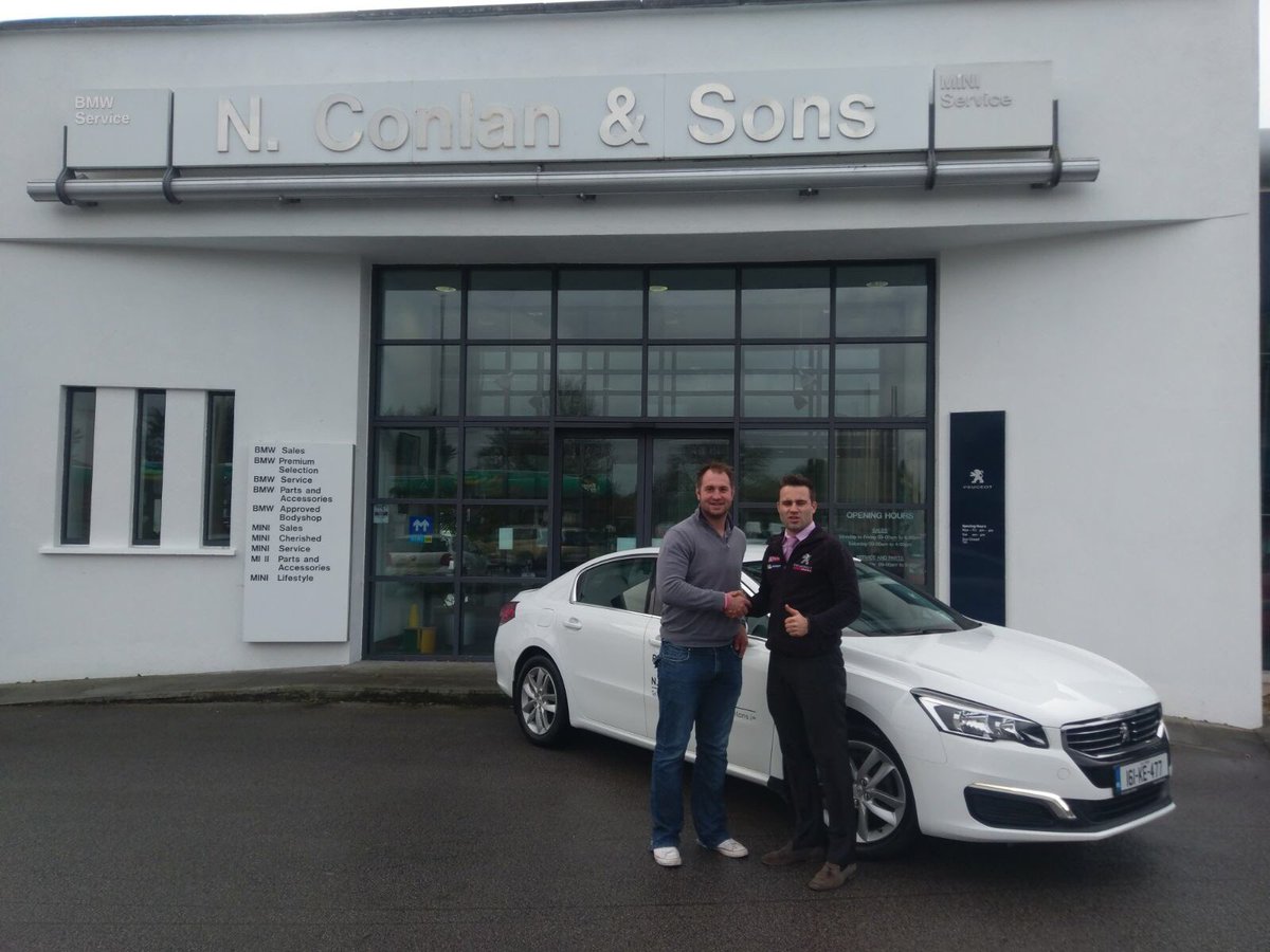 MurphyJohne's tweet photo. Delighted to be on board as brand ambassador to @ConlansPeugeot @conlansbmw @conlansJagLR @NaasRFC #buylocal #familyrunbusiness https://t.co/5npxpQSkWz