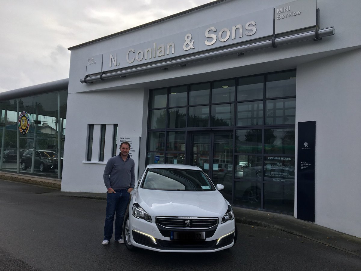 MurphyJohne's tweet photo. Delighted to be on board as brand ambassador to @ConlansPeugeot @conlansbmw @conlansJagLR @NaasRFC #buylocal #familyrunbusiness https://t.co/5npxpQSkWz