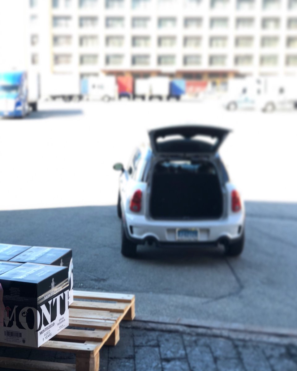 Precious cargo. Italian job turned Spanish. We’ll be pouring <a href="/vinomontecillo/">bodegasmontecillo</a> Gran Reserva 2009 tonight and tomorrow at #NYWE2017 #RiojaWine