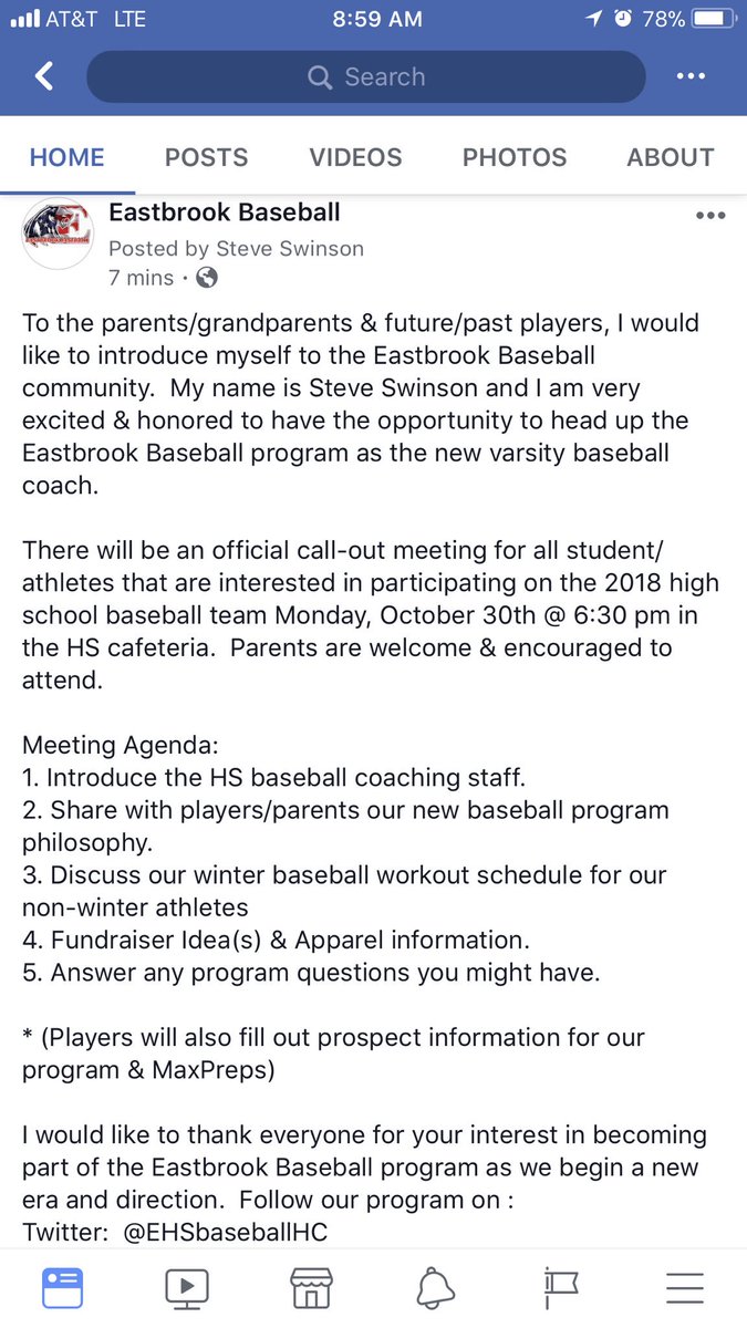 EHSbaseballHC's tweet photo. Please check out our 2018 Eastbrook Baseball call-out information for all parents/players. Be sure to follow us on Twitter. @EHS_Panthers https://t.co/xgdyNEImGy