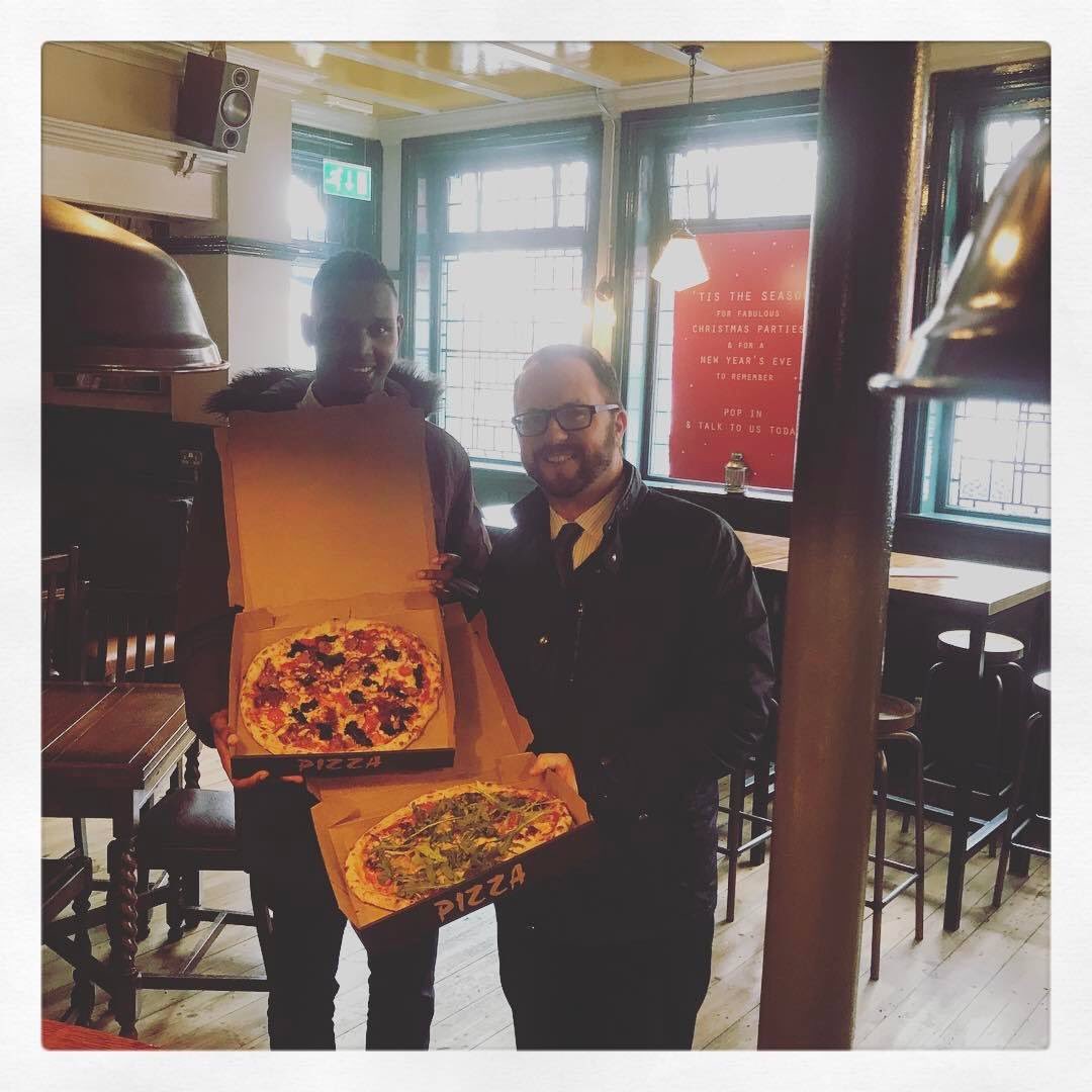 <a href="/DHLAWLTD/">DH Law Ltd</a> The first two lucky Gents from Dh Law Ltd in to make the most of our lunchtime £5 pizza deal! 🍕