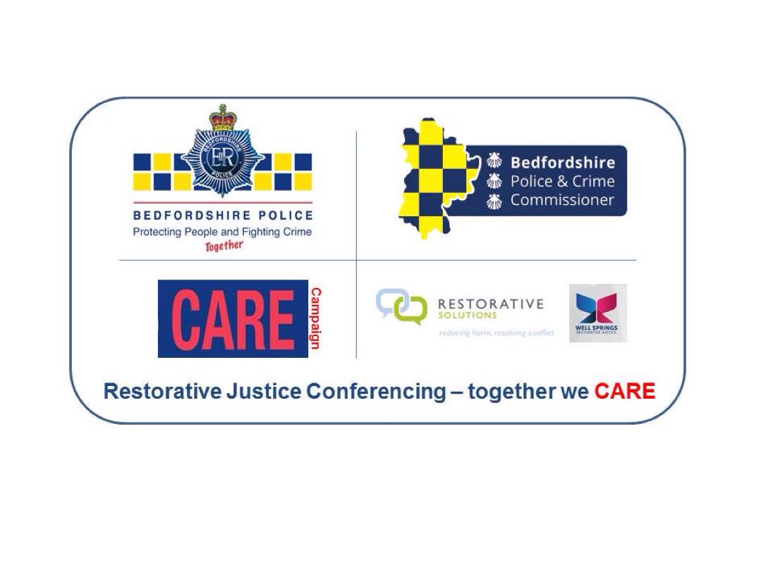 bedspolice's tweet photo. The aim of #HateCausesHarm event is to look at restorative justice where victims & offenders get together to discuss the impact of the crime https://t.co/T8DFoNEV1i