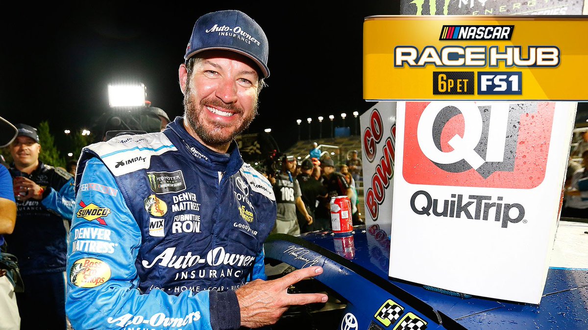 NASCARONFOX's tweet photo. #NASCAR #RaceHub gets you ready for @kansasspeedway. @FRRacingTeam's @MartinTruex_Jr joins the fun. 6p ET on FS1. https://t.co/MZRGI9klGc