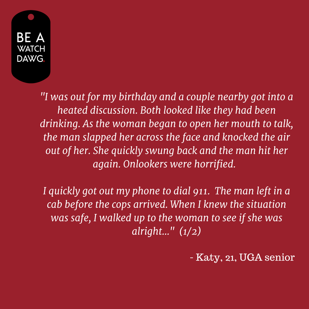 InterveneUGA's tweet photo. Katy is a UGA student who made a difference. Read her story on how she intervened. #BeAWatchDawg #WatchDawgNation #healthydawg @healthydawg https://t.co/vSfUkrIl1R
