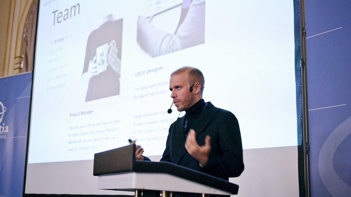 Luxatia_intl's tweet photo. @Nervo from Accenture Interactive talking about Data-driven Design in Practice at the #DesignThinking2017 summit . #DT2017 #Prague https://t.co/OhlQHn8dJJ