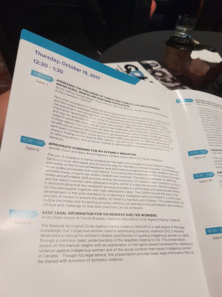 SuzorMediation's tweet photo. Important when working with #IPV to see #mediation can be viable option too but #SafetyFirst @OAFMEDIATION examining standards #CDHPC17 https://t.co/Tvy1996XJC