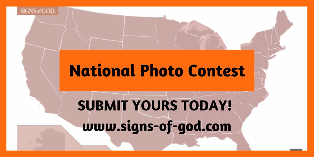 SignsofGodUSA's tweet image. Submit your photo today to our National Photo Contest! Upload where you have seen #SignsofGod recently signs-of-god.com #photocontest