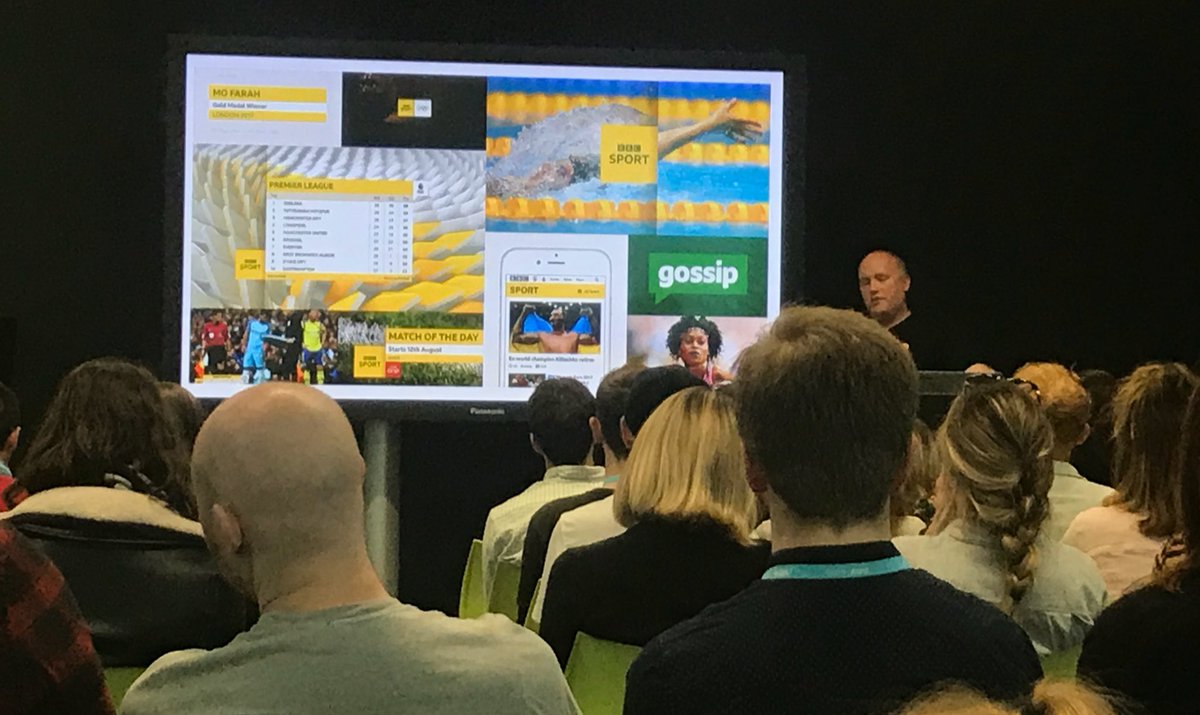 jamesmobbs's tweet photo. Now an insight into the @BBCSport rebrand #bbcdesign #dm17 @designmcr @bbcuxd https://t.co/XwlxMpmXMj