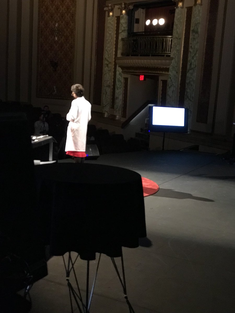 Our firs speaker is taking the stage! Let’s get this party started...!!! #TEDxCK