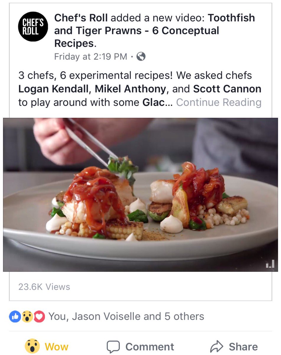 facebook.com/ChefsRoll/vide…  <a href="/chefsroll/">Chef's Roll</a> <a href="/G51Toothfish/">glacier 51 Toothfish</a> <a href="/SkulliesTigers/">Skull Island Tigers</a> <a href="/AustralFish/">Austral Fisheries</a>