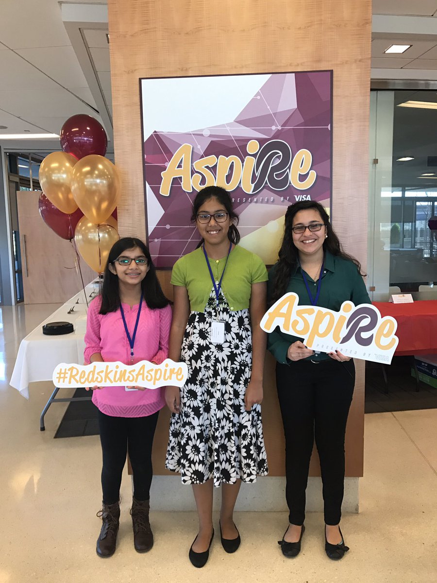 commandersCR's tweet photo. Our #RedskinsAspire initiative will create lots of #GirlPower at our Summit on @Visa campus! https://t.co/ouldppttam