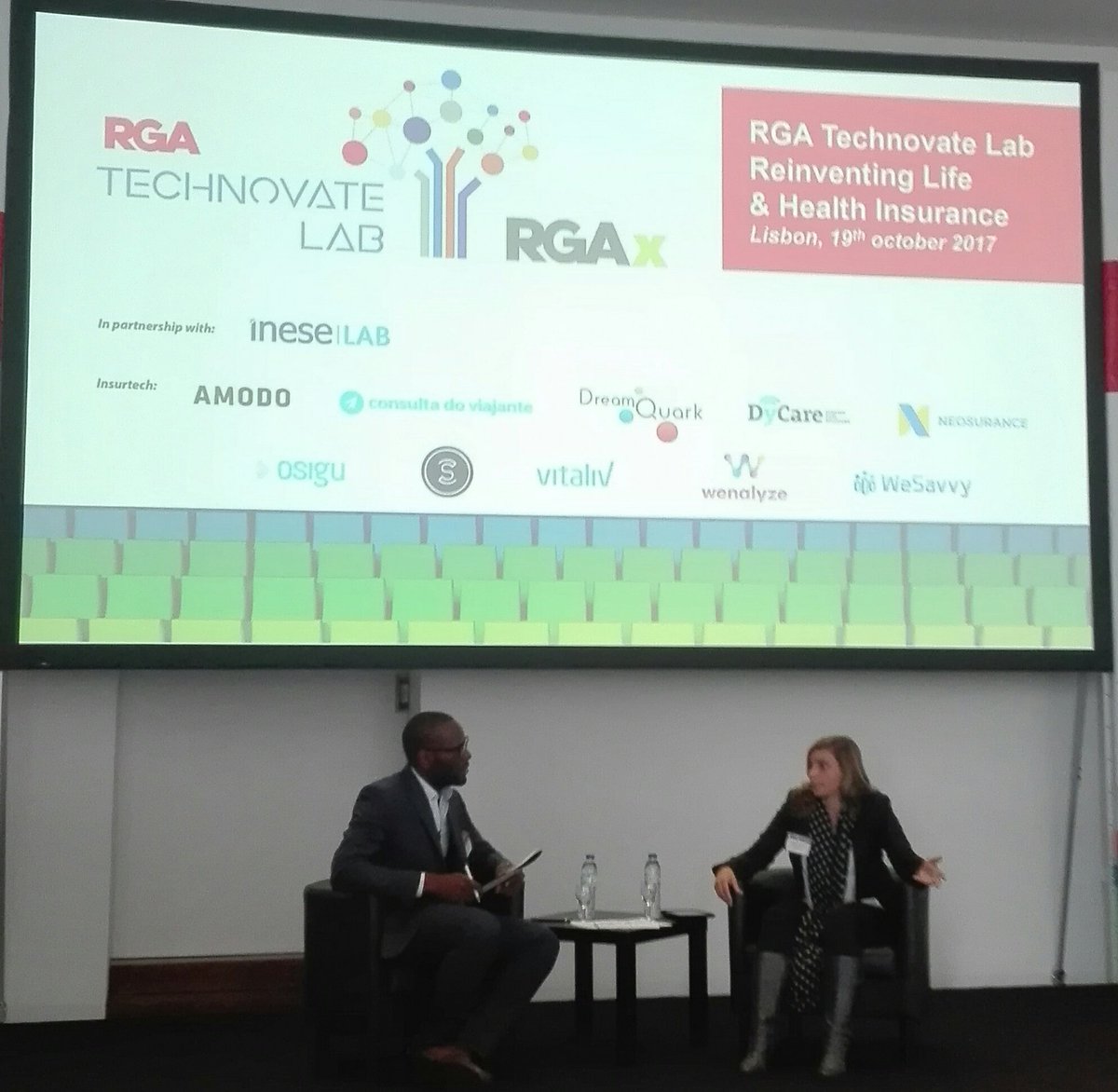 Ricardojaut's tweet photo. Interesting point of view of Adriana Gouveia from @fidelidadeseg of #innovation and #Insurtech in #rga #technovateLab https://t.co/djXHy5Islk