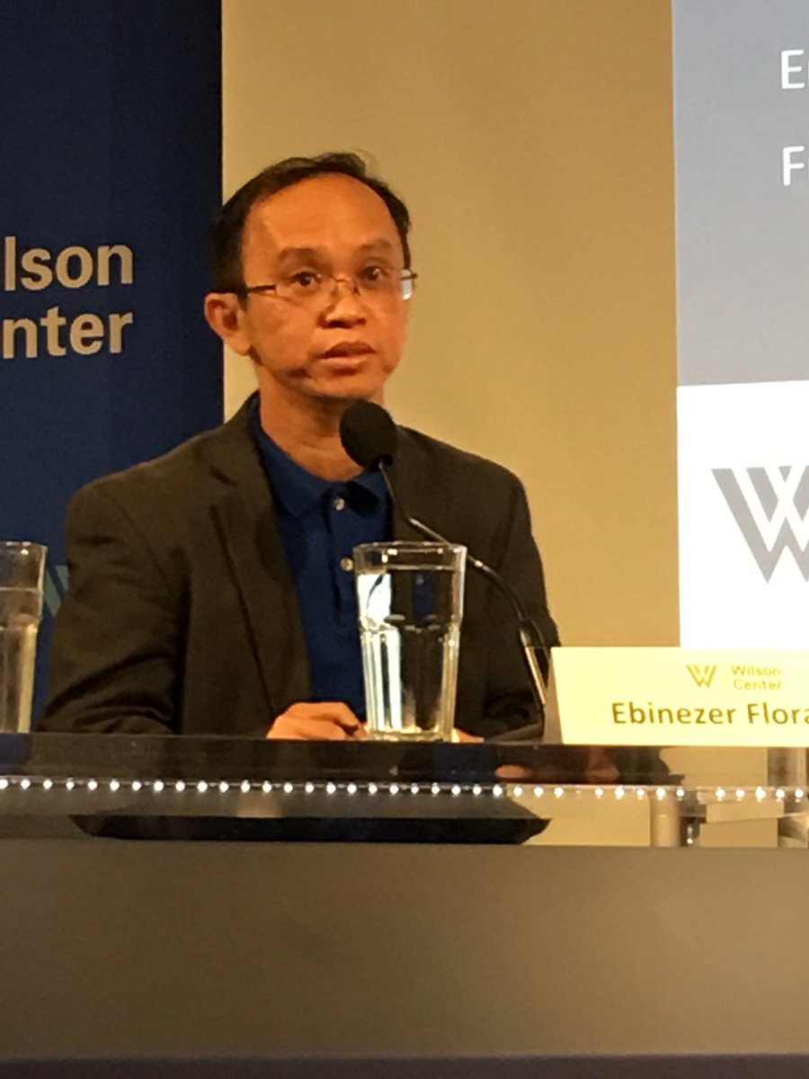 SaleemulHuq's tweet photo. Ebenezer Florano from Philippines speaking on @LossDamage at #RA17 at @TheWilsonCenter https://t.co/jgq7MaJ7Oi
