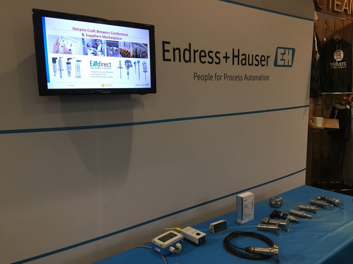 Endress_CA's tweet photo. Visit us at #OCBC2017 - TODAY in #Toronto! We're showcasing several Food&Bev products in the E-direct category. https://t.co/vrscGVgkWd https://t.co/Nu1LkvxCTk