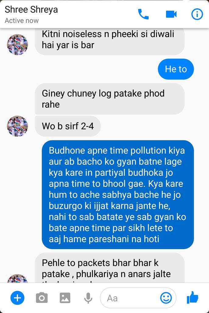 Shivam_Gosavi's tweet image. A good answer for those explaining #polutionfreediwali to the #intelligent #youth . #zeenews @narendramodi @sudhirchaudhary @sardanarohit