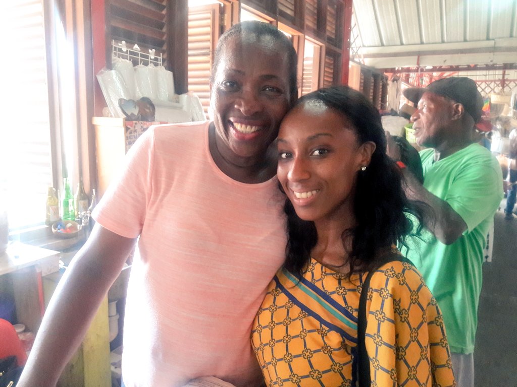 LivefromMelissa's tweet photo. The spice market vendors in @puregrenada are like family  now! I must go and lime every visit. Hey Ms.Margaret! #puregrenada #sotic2017 https://t.co/eu8WMYWot6