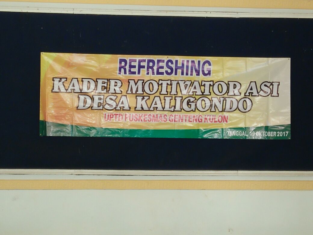 "Refreshing Kader Motivator ASI" Desa Kaligondo <a href="/kecgenteng/">Kecamatan Genteng</a>
<a href="/a_azwarnas/">Abdullah (Azwar Anas)</a> <a href="/ChoirilYudaw/">Choiril Ustadi Y</a> <a href="/banyuwangi_kab/">Kabupaten Banyuwangi</a> <a href="/Dinkesbwi/">dinkeskab_banyuwangi</a> <a href="/dinkesjatim/">Dinkesjatim</a> <a href="/Rio_WL/">Rio WL</a>