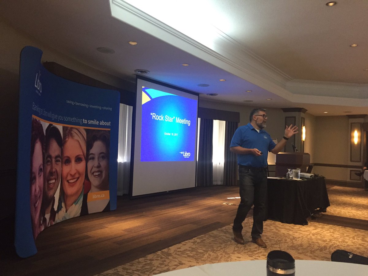 EmilyStry's tweet photo. Excited to kick off the #rockstar meeting with our #wealthteam! A great way to spend #ICUD2017 with my @LibroCU fam from all over #SWOnt https://t.co/EkVxDNxR0P