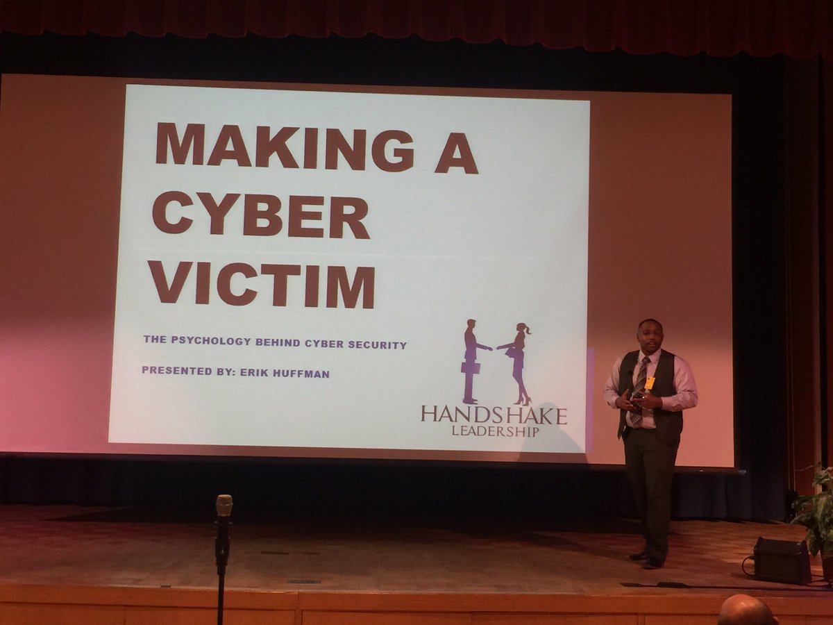 ErikJHuffman's tweet photo. Thank you to @NASAGoddard and @FBCinc for the opportunity to speak the Cyber Security Expo! I had so much fun! #HandshakeLeadership https://t.co/wI2ShsVQQy