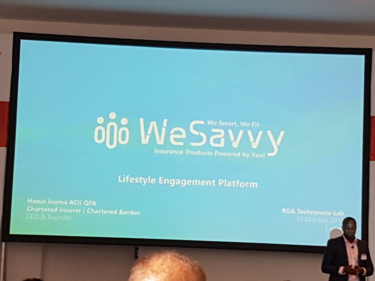 auzkiza's tweet photo. Startup 6. @wesavvy. Wearables para seguros. RGA #Technovatelab @santalucia_imp https://t.co/IBTT8vhAko
