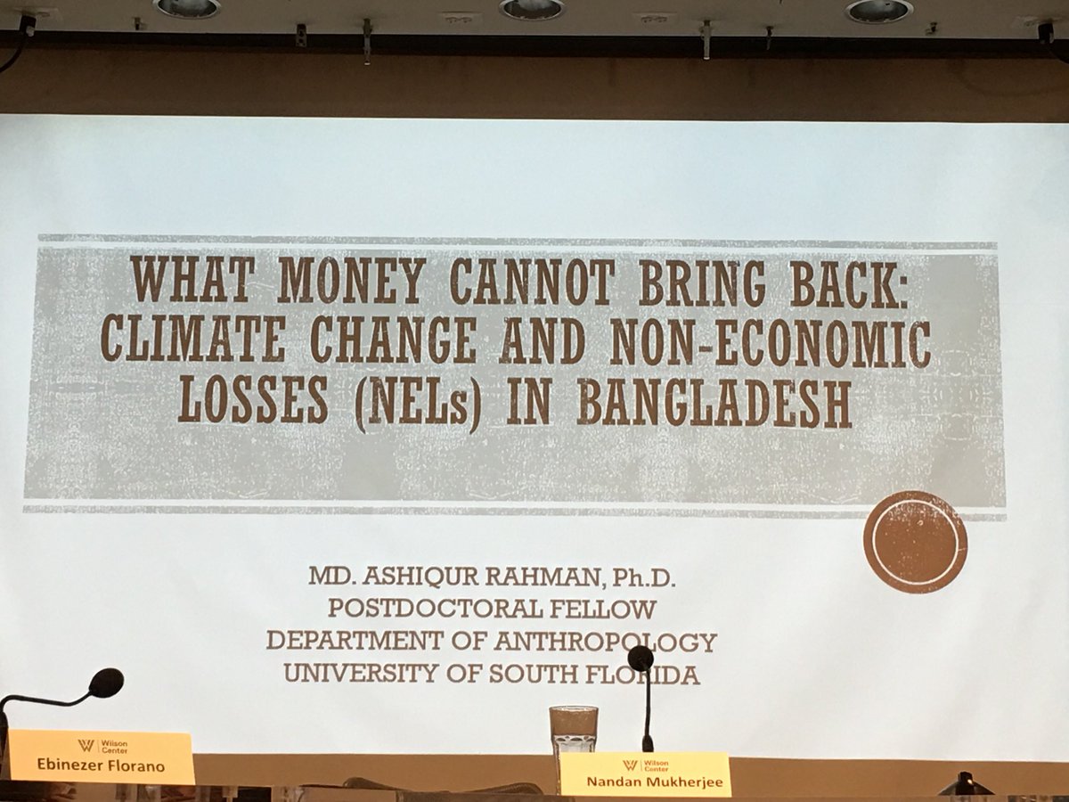 SaleemulHuq's tweet photo. Ashiqur Rahman from Bangladesh speaking on non-economic @LossDamage at #RA17 at @TheWilsonCenter in Washington DC https://t.co/kvBVEptEEx