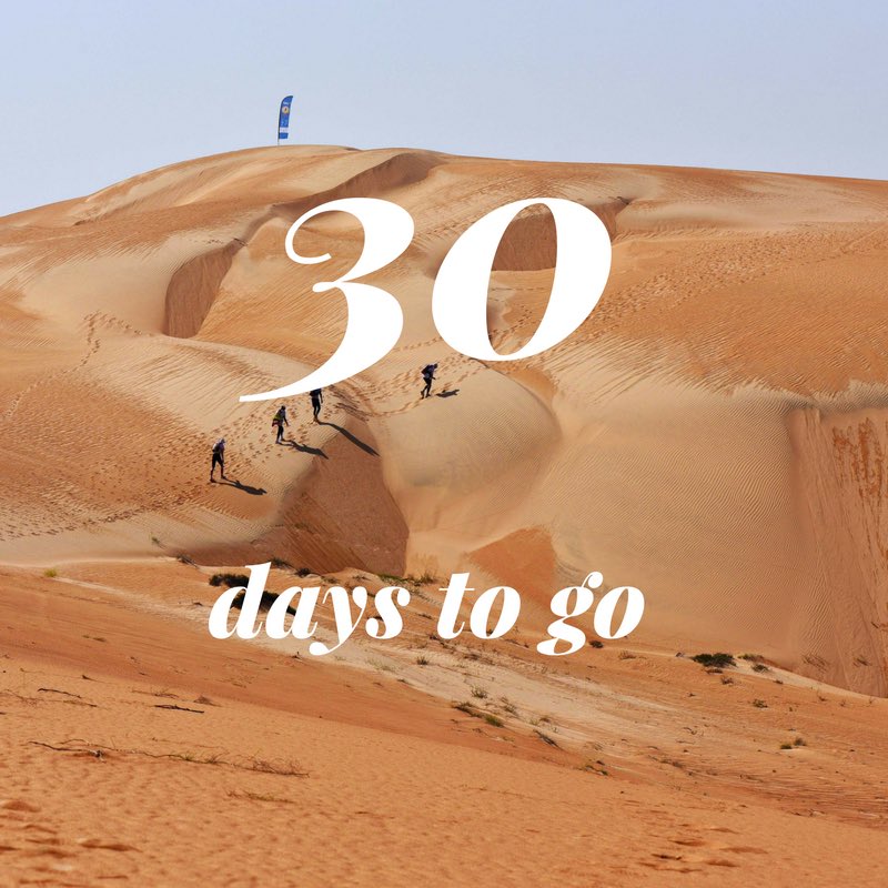 MarathonblogOM's tweet photo. 30 days to go before the start of Oman Desert Marathon 2017! Who's excited?! #startline #getreadysetgo #ultrarun #desertrun https://t.co/jnSkimqEhH