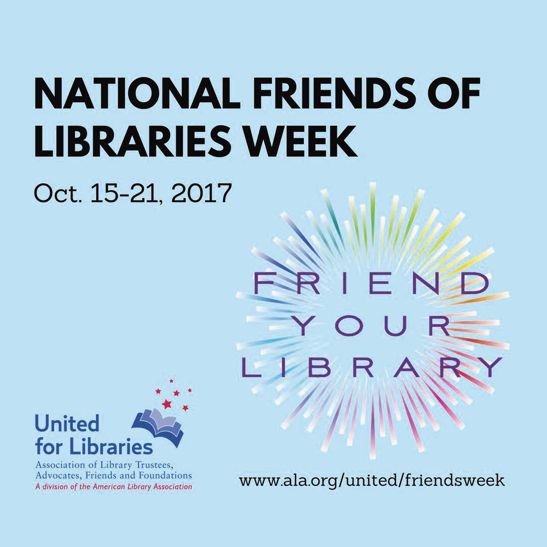 SSEdLib's tweet photo. It's #nationalfriendsoflibrariesweek! check out @ALALibrary for resources and activities! #unitedforlibraries https://t.co/PmiIXWEat7