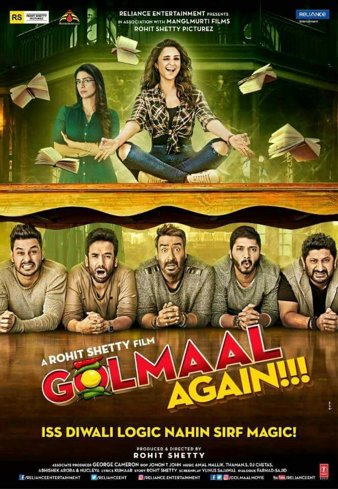 AjayDevgnMania's tweet photo. The much awaited #RohitShetty movie is all set to take over d theatres tomorrow and we can't wait GOLMAAL AGAIN BOOKINGS OPEN
@GolmaalMovie https://t.co/2UuvRZFrNy