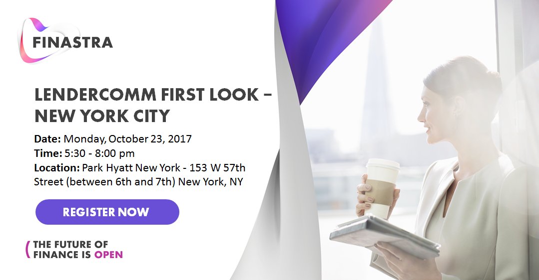 Learn about LenderComm – a landmark syndicated #lending solution harnessing #DLT  - #NYC, 23rd October ow.ly/OVX230fPCZH <a href="/inside_r3/">R3</a>