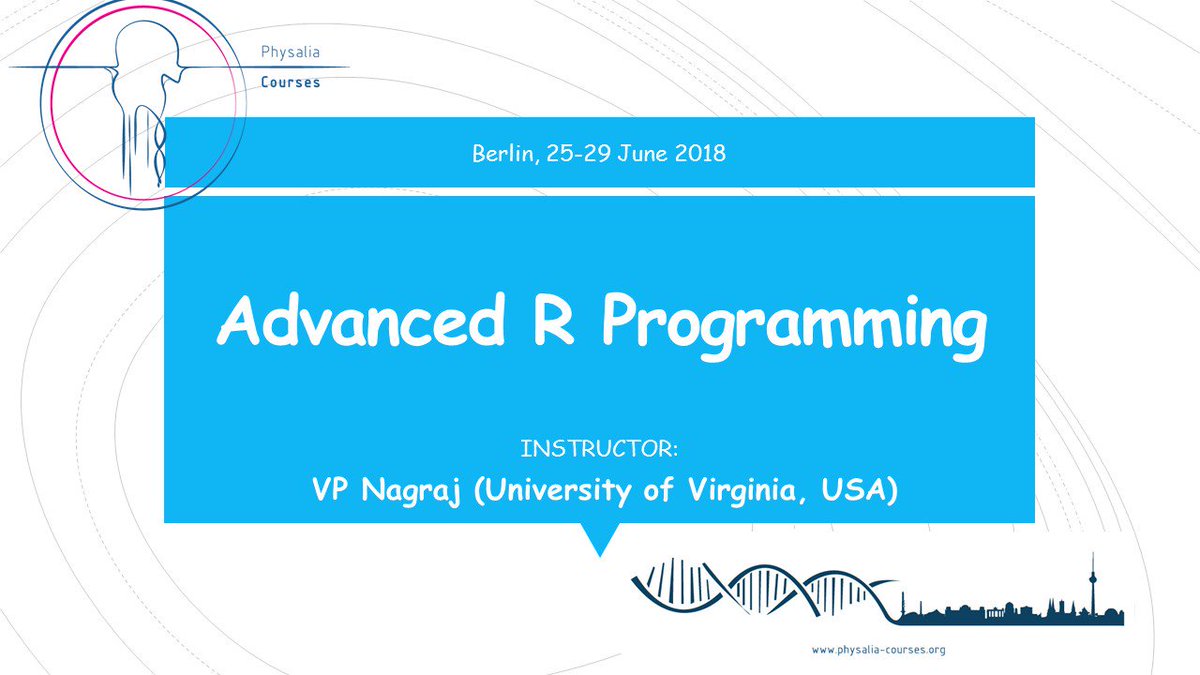 Physacourses's tweet photo. @Physacourses  has another great course coming up "#Advanced #R #Programming ". Registration is now open: https://t.co/AqJsznEI3m https://t.co/DDMUCx7J2u