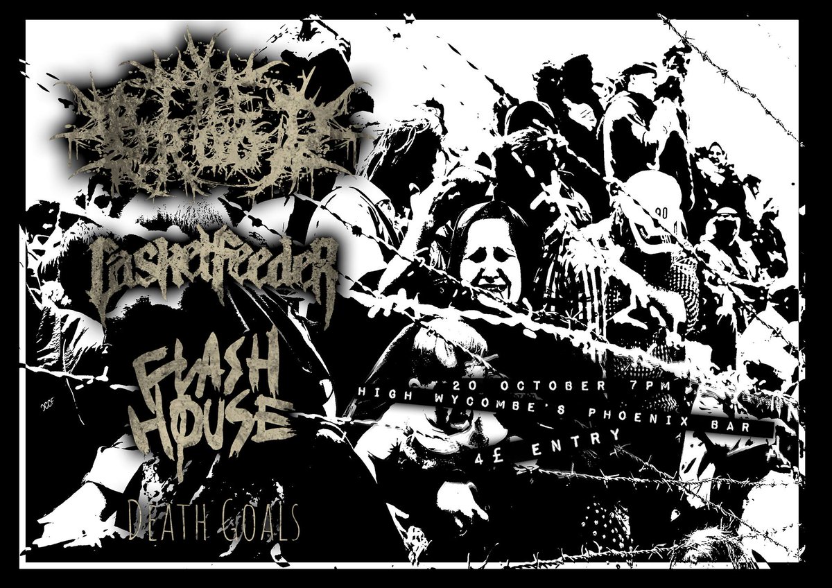 Friday: dirty rock/metal/hardcore from The Brood, <a href="/CasketFeeder/">Casket Feeder</a>, <a href="/flashhouseband/">Flash House</a> &amp; Death Goals. £4, from 7pm! facebook.com/events/1344923…