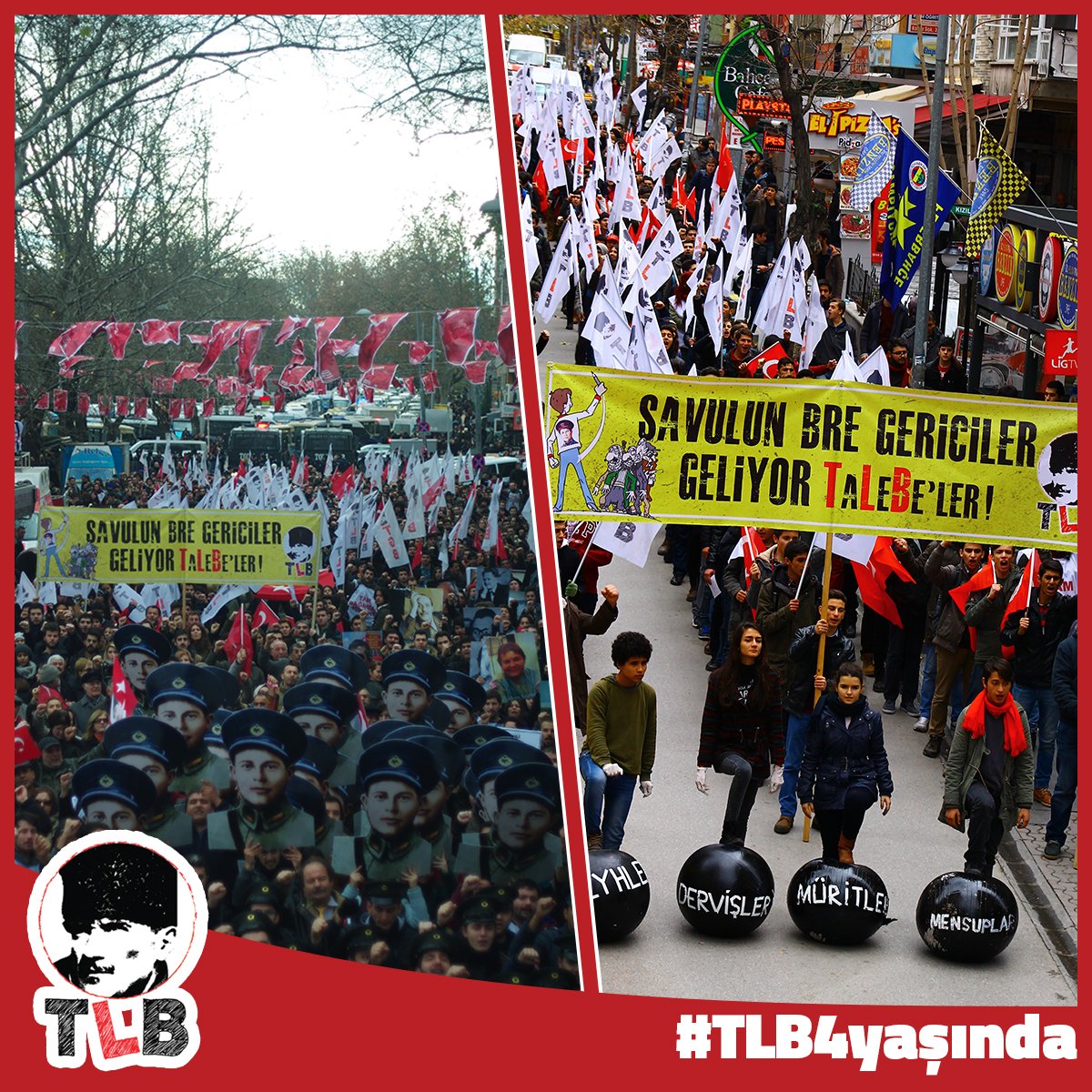 TLB_istanbul's tweet photo. 27 Aralık 2014'de Ankara'da Kubilay gibi hazırdık. Savulun bre gericiler, geliyor TaLeBe'ler! #TLB4Yaşında https://t.co/MSOsBlNSoY