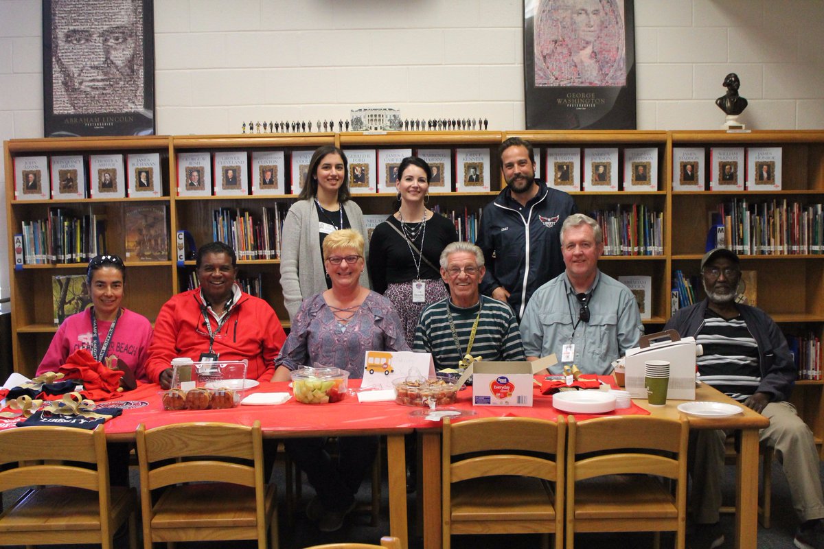 Liberty celebrates our wonderful bus drivers!!! @LCPSLiberty #liberty10th