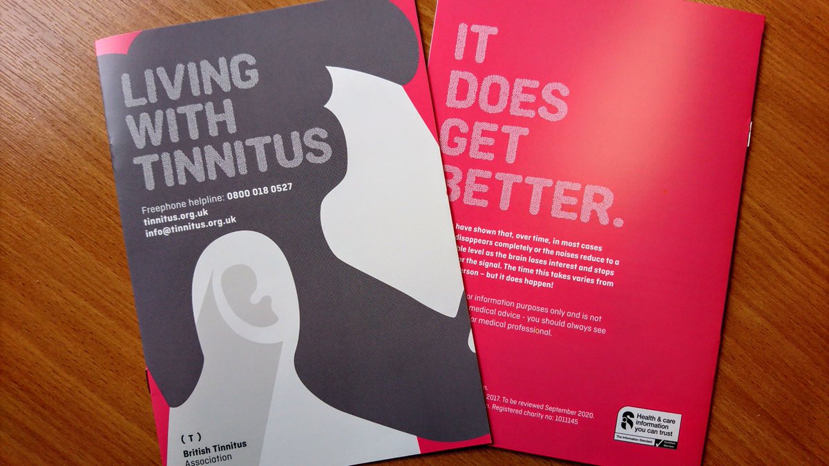 uk_tinnitus's tweet photo. Part of the #ShareYourSound pack is a really helpful info booklet for your #GP to pass to their next #tinnitus patient. 

If you’d like a pack to pass on please email emily@tinnitus.org.uk. 

Please RT to help us raise awareness of support available. 

Thank you. https://t.co/AVQNr6eqMq