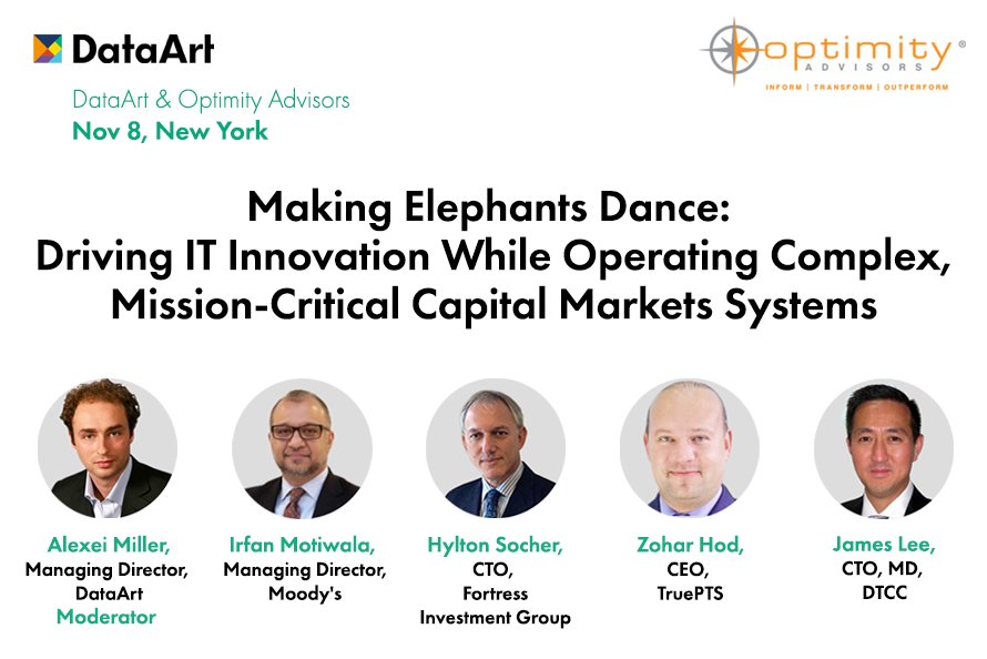 DataArt's tweet photo. Three weeks to go till DataArt/@Optimity joint event. Solid speakers lineup and lively debate guaranteed! #fintech #capitalmarkets https://t.co/NuYuES7uex