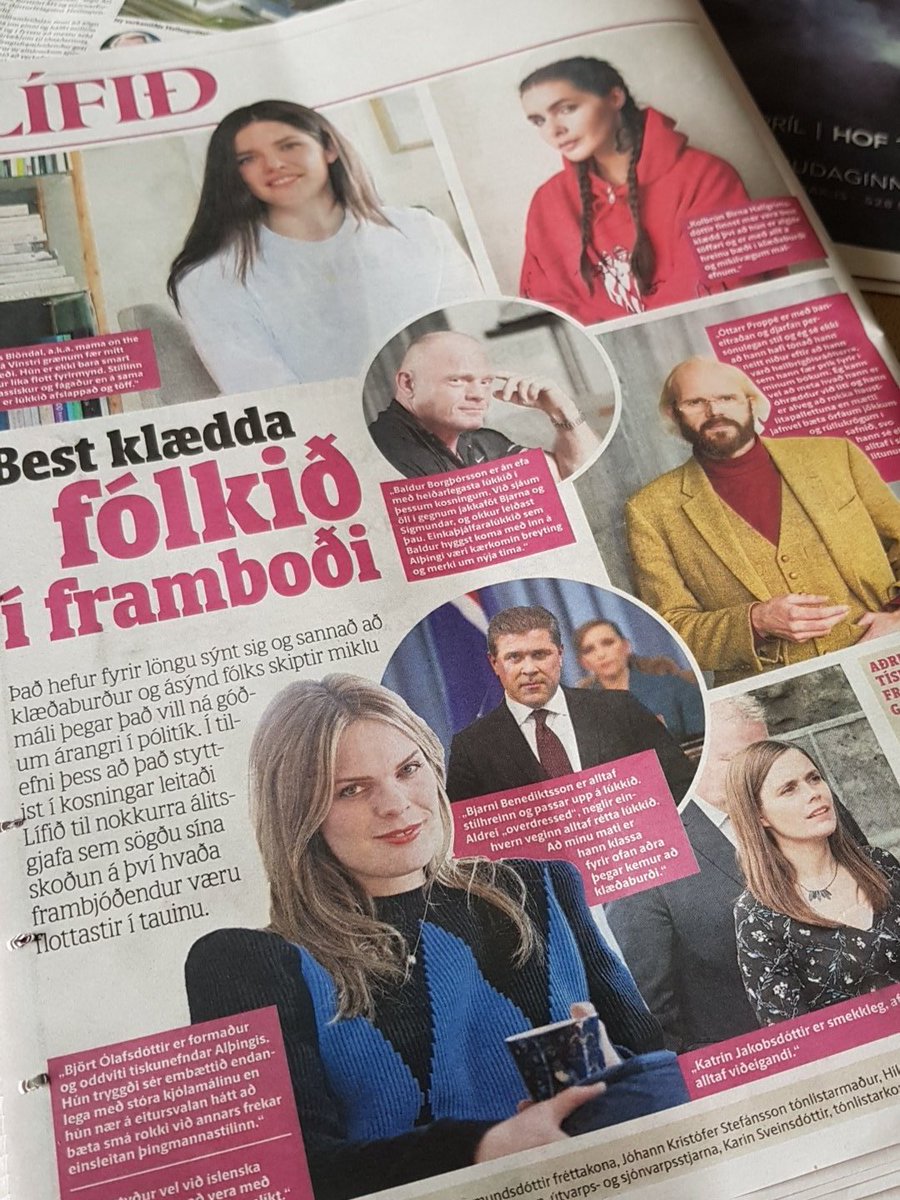 50% alþingisfóki BF eru best klædd! 100% Ráðherrar BF eru töffarar <a href="/OttarrProppe/">Ottarr Proppe</a> <a href="/bjortolafs/">Björt Ólafsdóttir</a> <a href="/bjortframtid/">tids</a> #kosningar